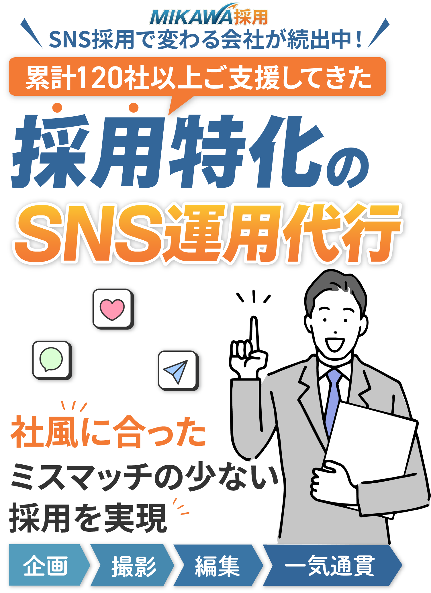 採用特化のSNS運用代行